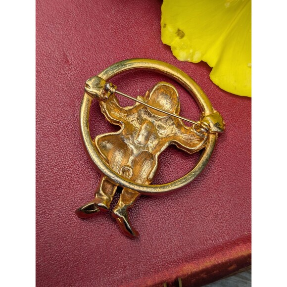 Vintage Pierrot Clown Brooch Pin, Hat Scarf Purse Pin - Picture 8 of 9